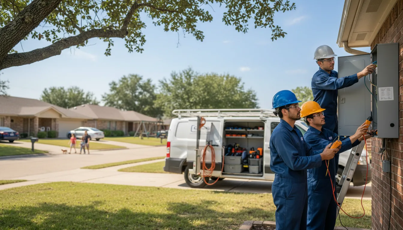 Certified electrician providing emergency electrical services in Lewisville, AR